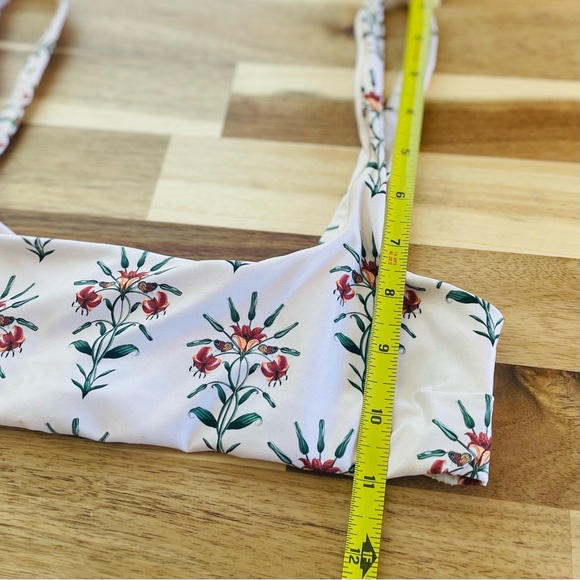 AGUA BY AGUA BENDITA | S / M | Havana Remedios Floral Print Strappy Bikini Top - Picture 8 of 12